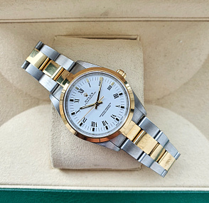 Rolex Oyster Perpetual 34 Roman Index Two Tones